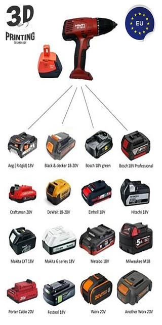 BATTERY ADAPTER FOR Old Hilti 18V Tools like 181 Model