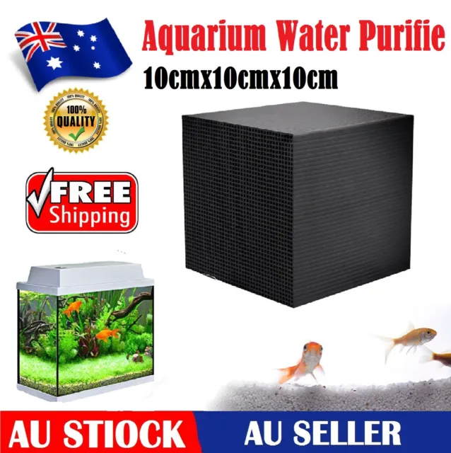 Eco-Aquarium Water Purifier Cube Fish Tank Cleaning Activated Carbon Deodorizer