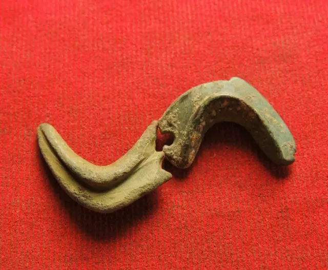 Ancient bronze parts of a Roman amulet of lightning 2nd-4th century