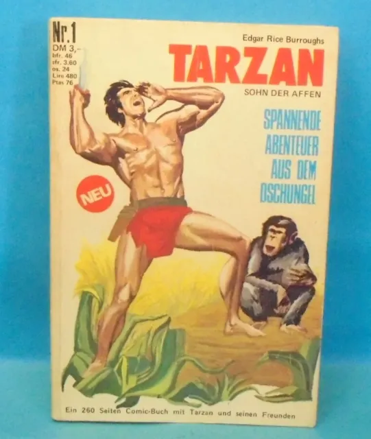 TARZAN Nr. 1 (2) guter Zustand Taschenbuch ab 1971 bsv Bildschriften
