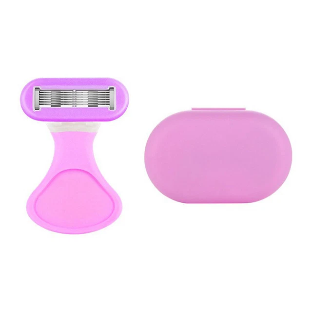 Cuchillas de afeitar para mujer Bikini Cortadora de afeitar Cuerpo Eliminación de vello (púrpura)