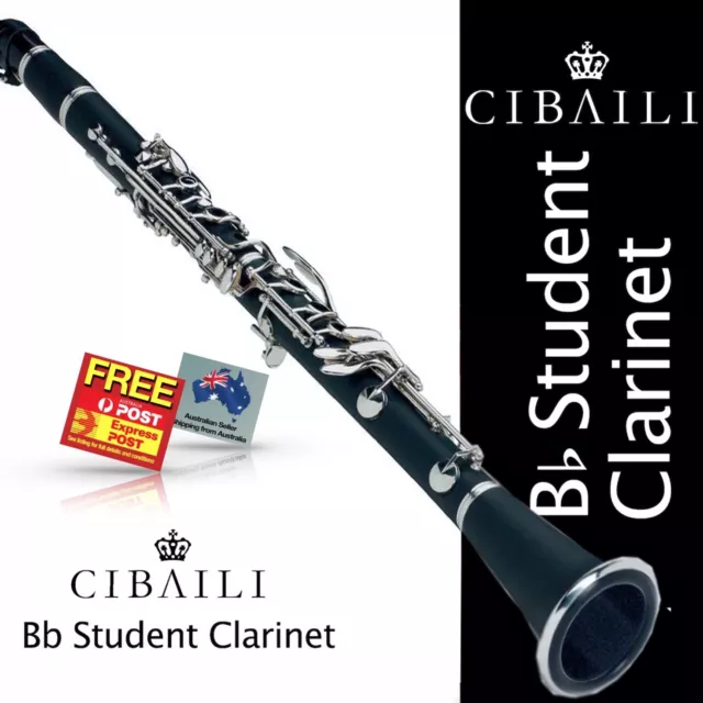 CIBAILI Bb Student CLARINET • BRAND NEW • Great for school • FREE EXPRESS POST!