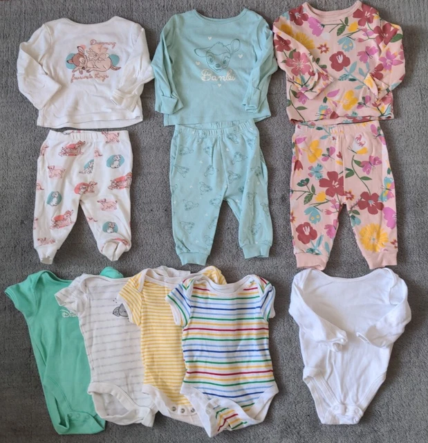 Pacchetto gilet pigiama bambina 3-6 mesi vestiti pigiama