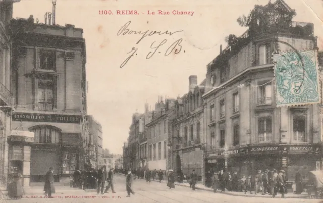 CPA 51 REIMS La Rue Chanzy (Tear)
