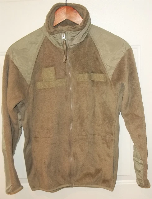 US Army USAF ECWCS Level 3 Multicam Coyote Brown Fleece Jacket X-Small Regular