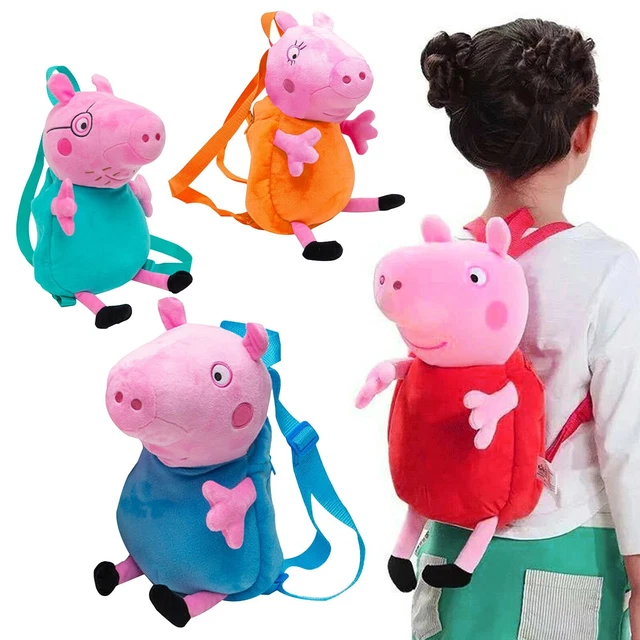 PEPPA PIG Kids Backpack 3D Plush Toy Nursery School Bag Sports