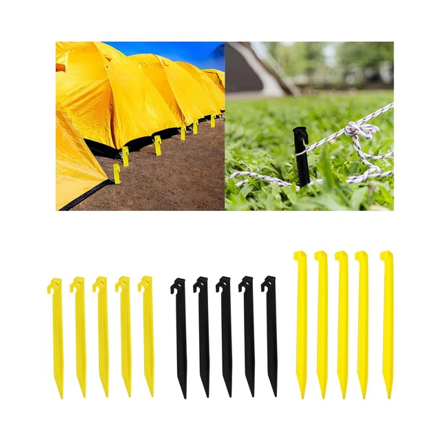 Hikemax Lot de 15 piquets de Tente en Spirale en Plastique