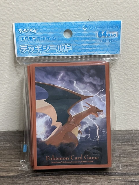Pokemon Center Japan Charizard Official TCG Sleeves US Seller 64 Count