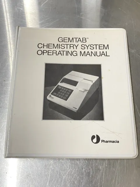 Pharmacia Gemtab Chemistry System In-vitro - Users Guide / Instruction / Manual