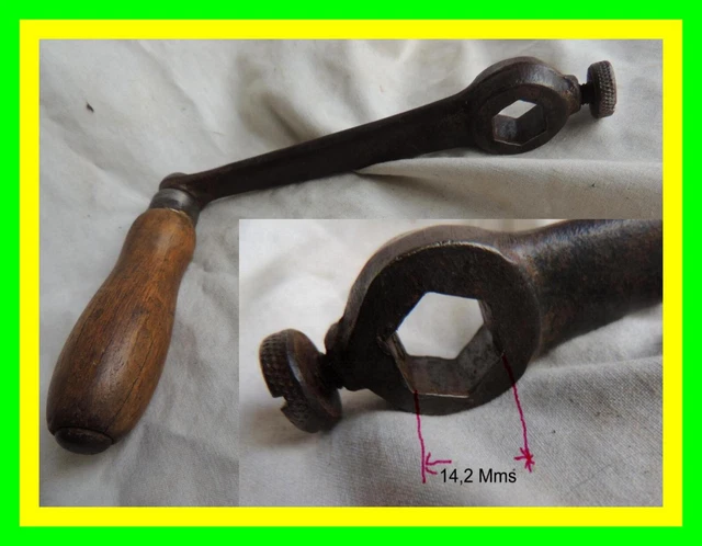 ANCIENNE MANIVELLE CLE Pour Gramophone Phonographe Mecanisme Ancien EUR