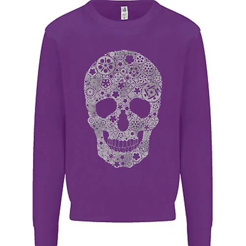 Felpa Maglione Gear Skull Biker Moto Auto Moto Auto Uomo 8
