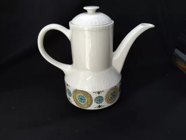 Vintage Coffee/Tea  Pot Kathie Winkle Ironstone Broadhurst Carousel Retro Pot
