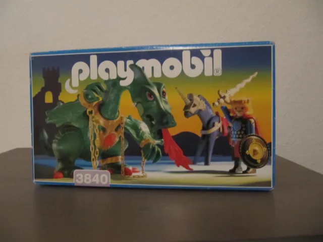Neu! Playmobil 3840  "Grüner Drache mit Prinz" in ungeöffneter OVP!