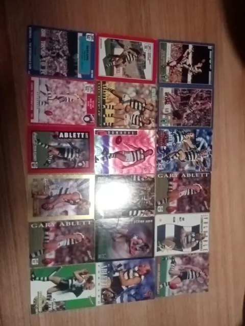 Gary Ablett footy cards afl 18in Total.