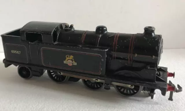 Hornby Meccano Ltd Edl17 Metal Black Loco 69567 Br Spares Or Repair Dublo ?