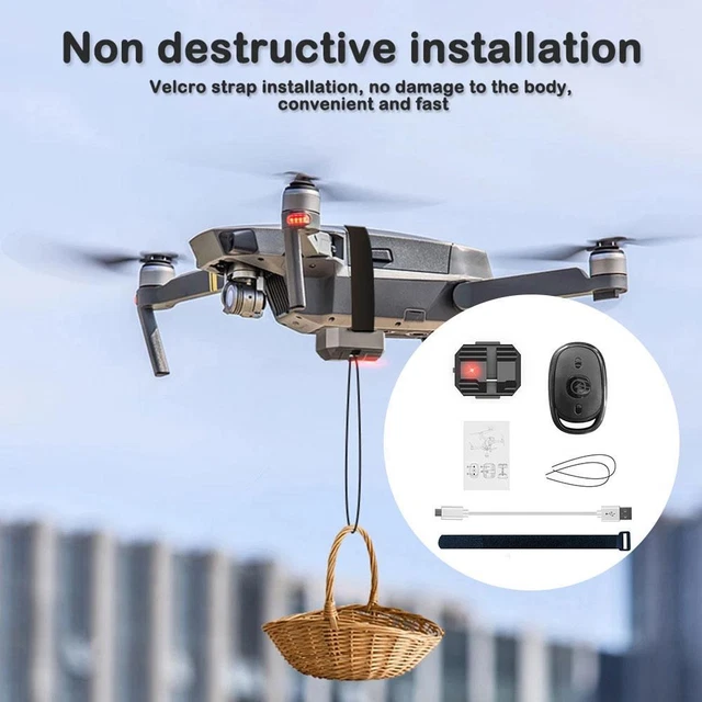 DRONE DROPPING PAYLOAD Delivery Thrower Air Dropper Device for DJI Mini ...