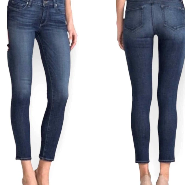 PAIGE Skyline Ankle Peg Medium Wash Jeans Size 27