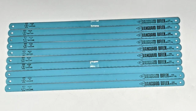 10 VANGUARD BIFLEX HSS BiMetal 18T Power Hacksaw Blades 12 Inch