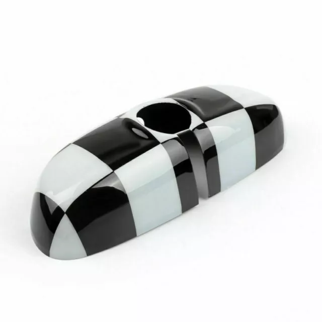 Black Checkered Couverture de Rétroviseur Pour 2014~18 BMW MINI Cooper F56/F55 A