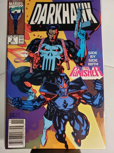 Darkhawk #9 Nov 1991 Marvel Side By Side With The Punisher