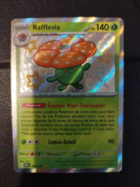 Shiny Raffle RAFFLESIA 094/091 SHINY destinée de paldea EUR 10,00 - PicClick FR