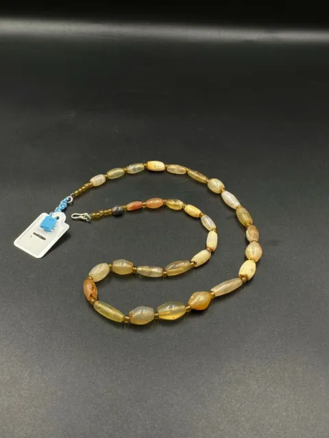 OLD Beads Antique Trade Jewelry Agate Necklace Ancient Antiquities Myanmar 6