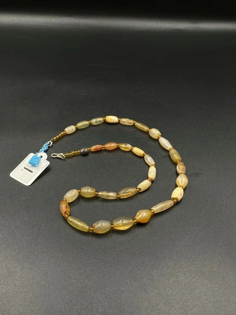 OLD Beads Antique Trade Jewelry Agate Necklace Ancient Antiquities Myanmar 6