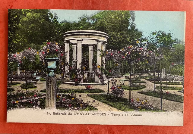 cpa 94 Roseraie de L’HAY-LES-ROSES - Temple de l’Amour