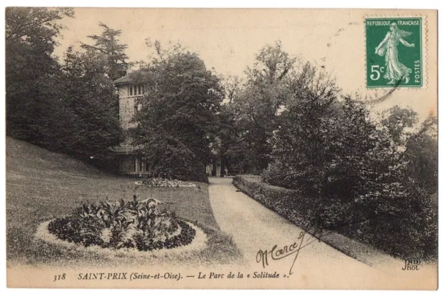 CPA 95 - SAINT PRIX (Val d'Oise) - 318. Le Parc de la ""Solitude"" - ND Phot