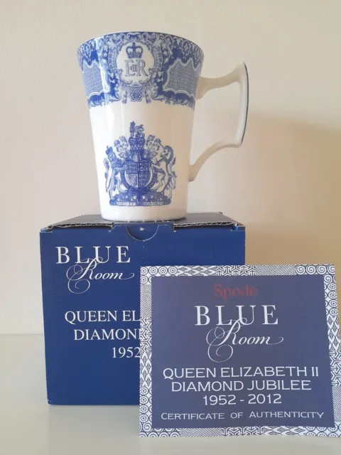 Spode (Blue Room Collection) Queen Elizabeth Silver Jubilee Mug BOXED