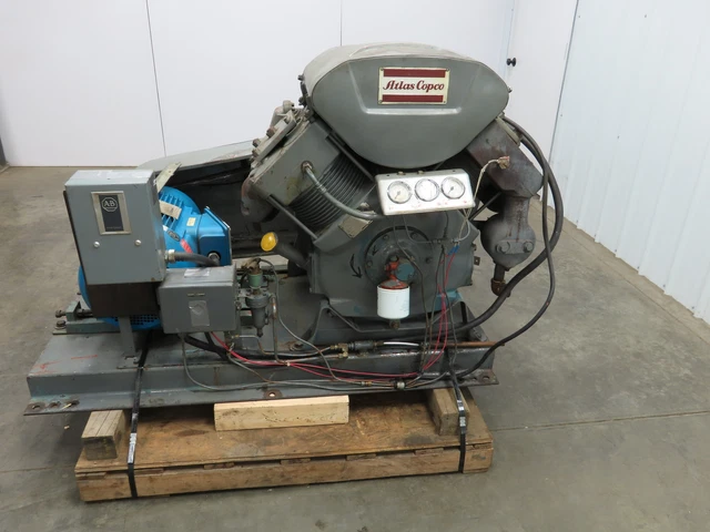 Atlas Copco BT 4 ARR Air Compressor Reciprocating 8.8 Bar 127 PSI 30Hp 575V 3Ph