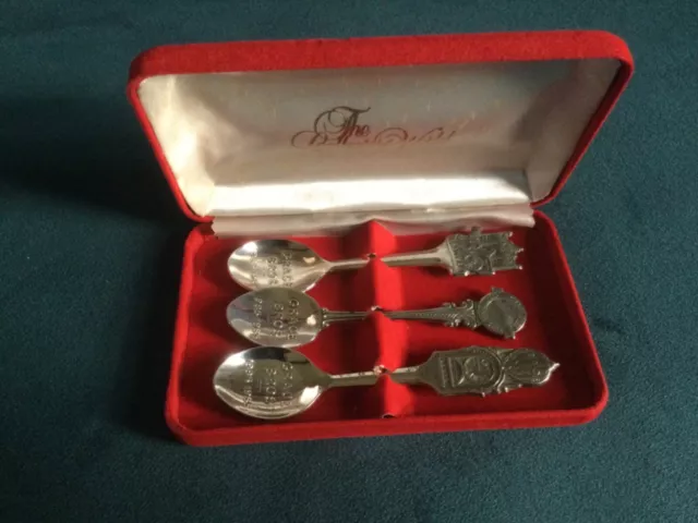 Grace Bros centenary 1885-1985 three spoon souvenir set in box