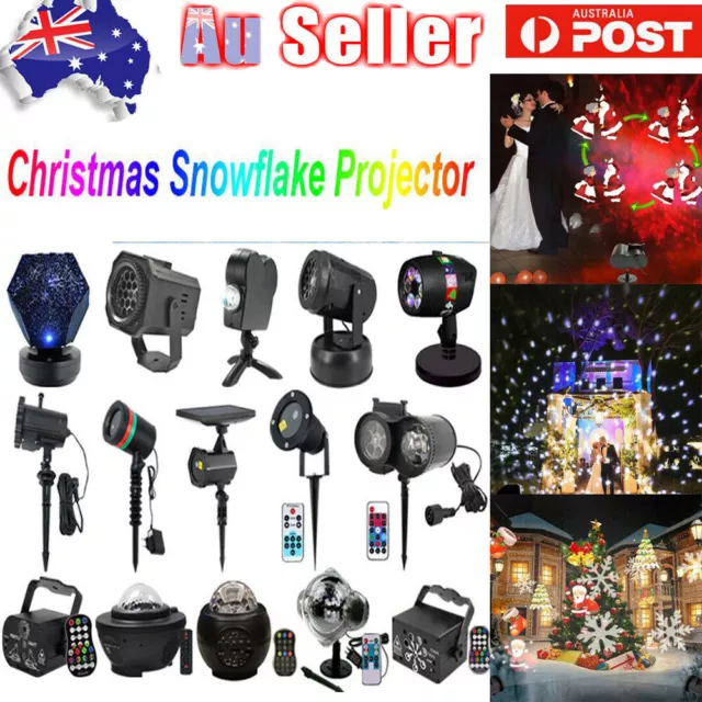 Christmas Projector Lights Outdoor&Indoor Xmas Party Led Projection Laser Lamp#T