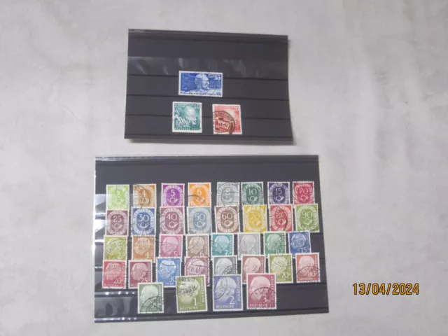 Briefmarken BRD , ab 50er Jahre, 41 m, Posten u. Lots, Gestempelt