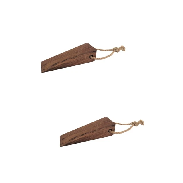 2 piezas Tapones de puerta Protector de seguridad para bebé Puerta de madera Cuña Decoraciones para el hogar