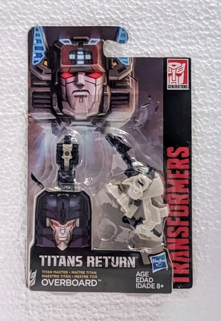 Transformers Titans Return Titan Master Overboard Figure - Converts To Head & Includes Mini-Vehicle