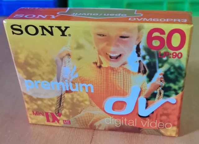 Sony Premium Mini Dv 60 Minute Cassette Tape Digital Video New And Sealed