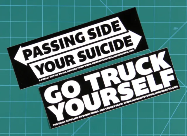 18-Wheeler Double Bumper Pack - Go Truck Yourself / Passing Side - Your Suicide