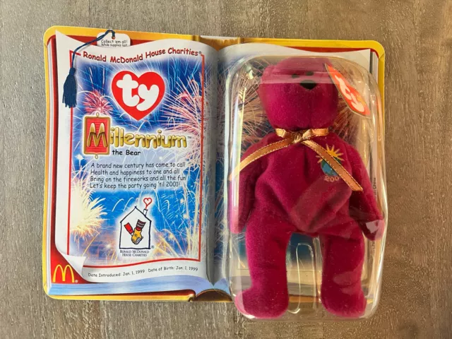 Ty beanie baby millennium bear McDonalds New Unopened!!