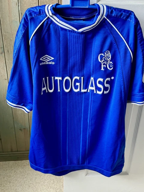 ORIGINAL UMBRO CHELSEA 1994 Home FA Cup Final Shirt - Size