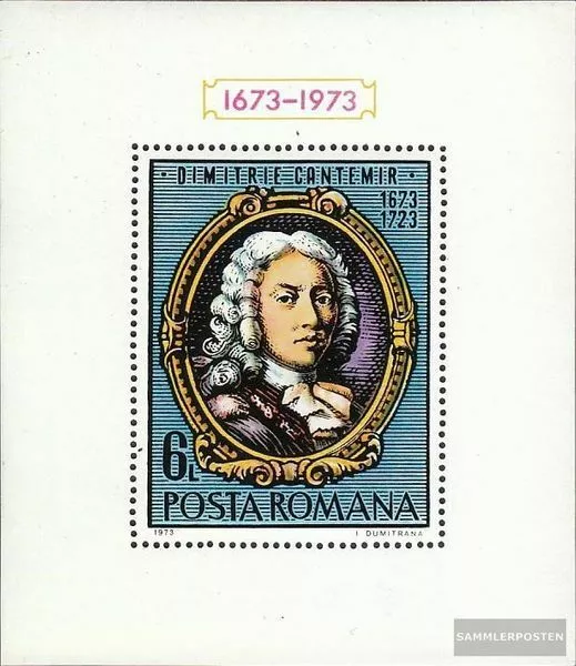 Rumania Bloque 105 (completa.edición.) nuevo con goma original 1973 principe Dim