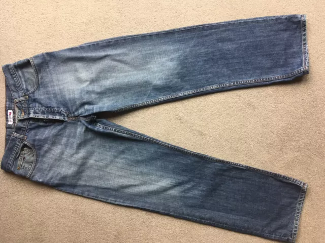 TOMMY DENIM F09 Dark Indigo Worn Jeans Men W32/~L28* Straight £29.99 - PicClick