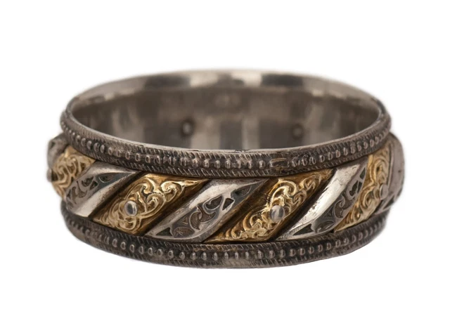Bracelet Berbère Ancien En Métal Argenté Et Cabochons Corail - Début XXe, Style Art Nouveau