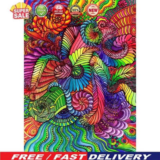 (DB2510) 5D HAZLO TÚ MISMO taladro completo pintura diamantes flores coloridas punto de cruz borrador