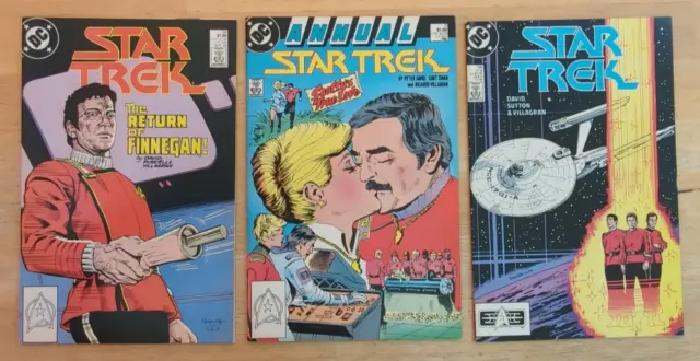 STAR TREK ANNUAL #3 issues #54 #55 from 1988 DC COMICS BEAUTIFUL LOT OF 3 comics
