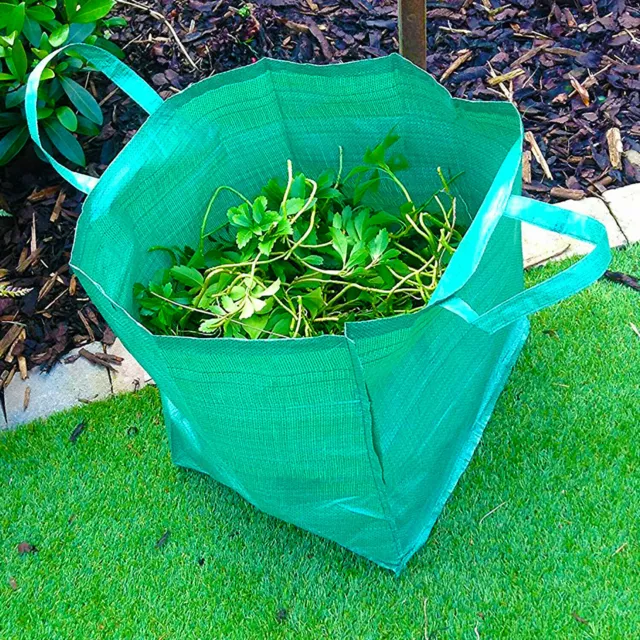 🔥 Large Heavy Duty Garden Waste Bag Sack Bin Refuse Sacks Handles Weeds Cutting