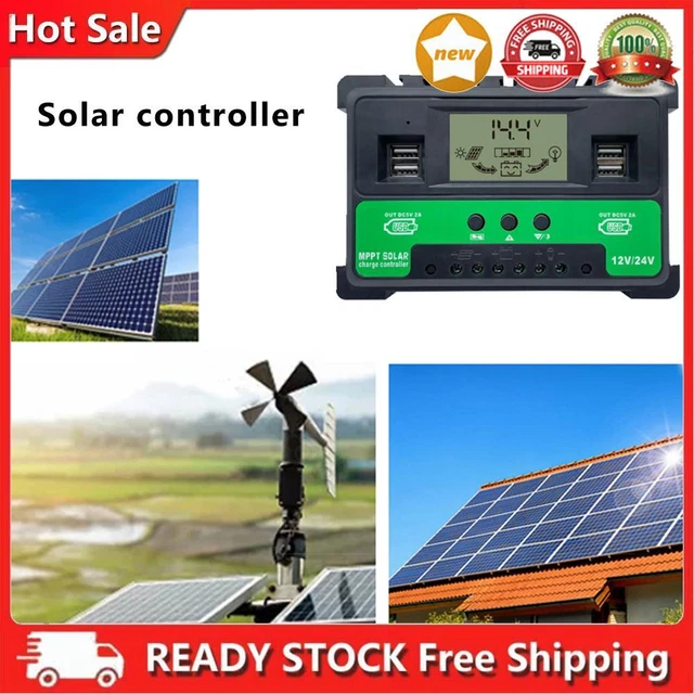 Controller solare 12 V/24 V con 4 controller di energia solare USB apparecchiature di sicurezza