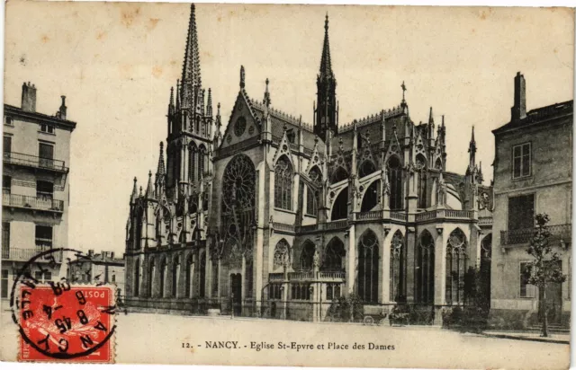 CPA Nancy-Eglise St Epvre et Place des Dames (187167)