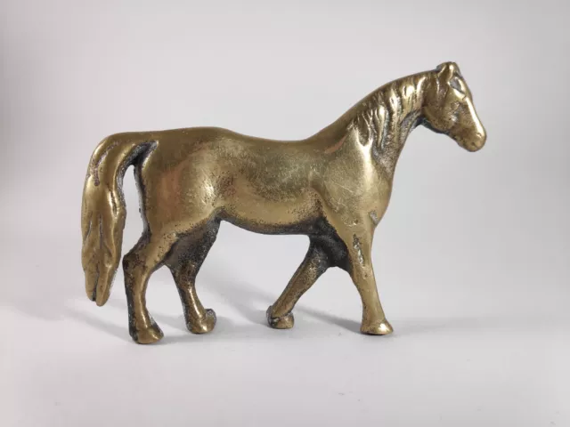 Antique Brass Horse