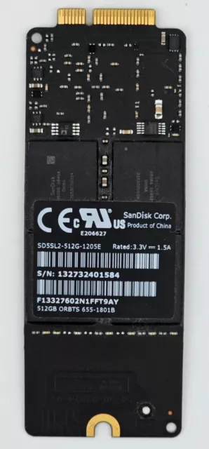 Macbook Pro 15" Retina 2012/2013 512 GB SSD 655-1801B (SD5SL2-512G-1205E)